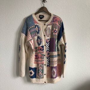 Woolrich sweater cardigan in creamy white